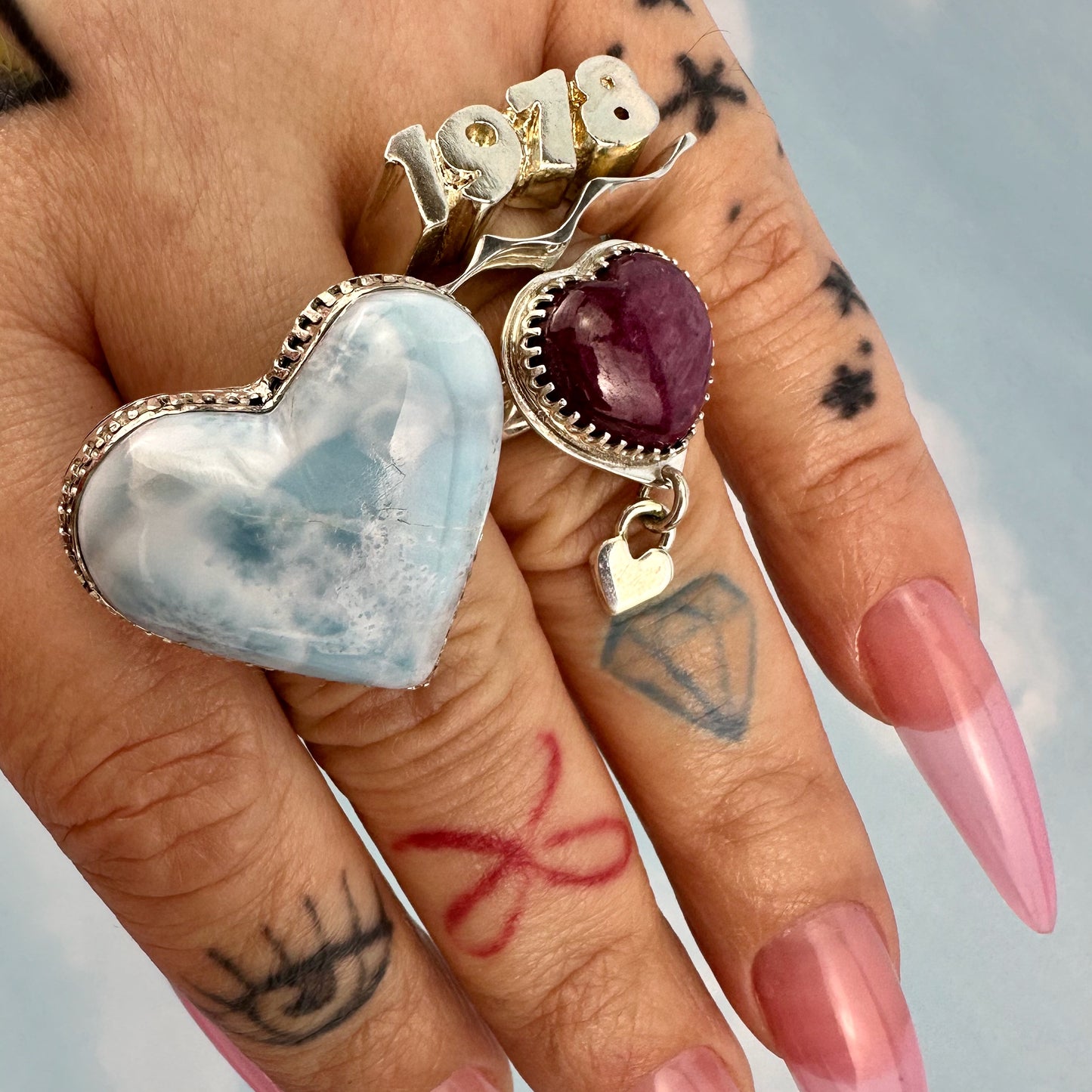 Larimar Heart CG Treasures Ring