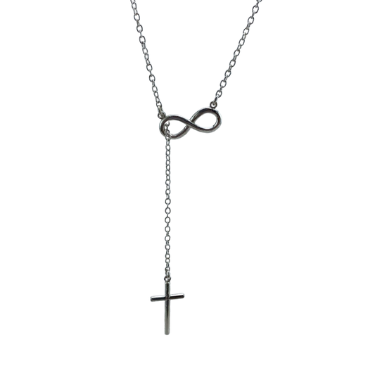 Infinity and Cross necklace