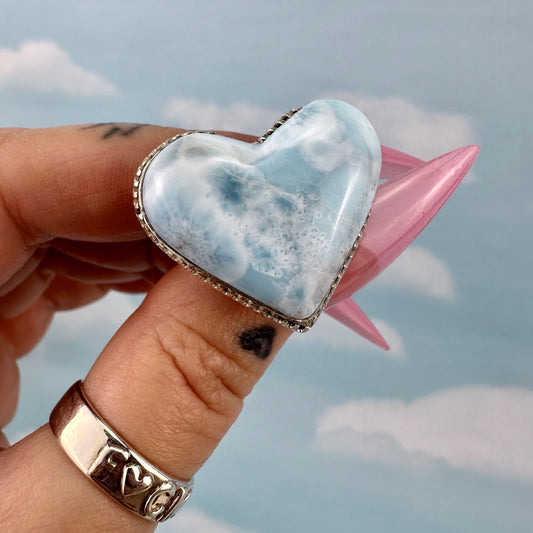 Larimar Heart CG Treasures Ring