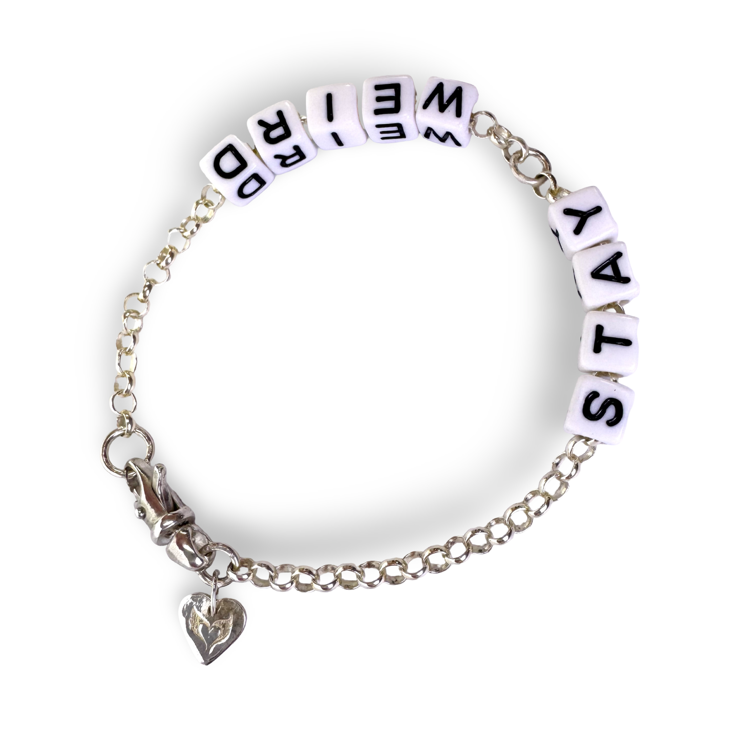 STAY WEIRD bracelet