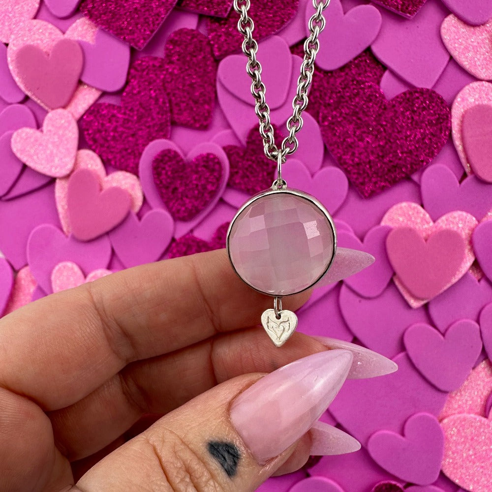 Rose Quartz Bubble CG Treasures Necklace