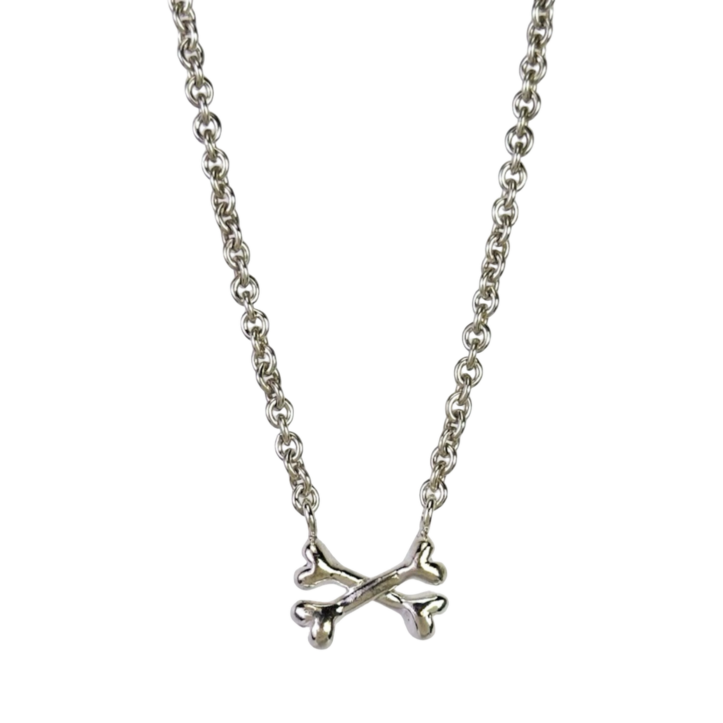 Crossed Dog Bones Necklace