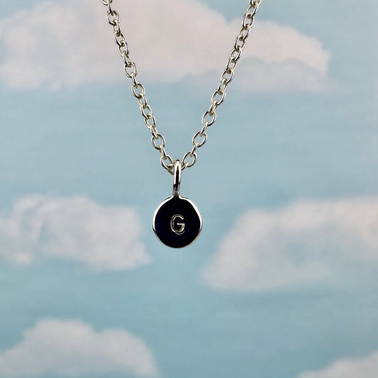 Initial bubble CG Treasures Necklace.