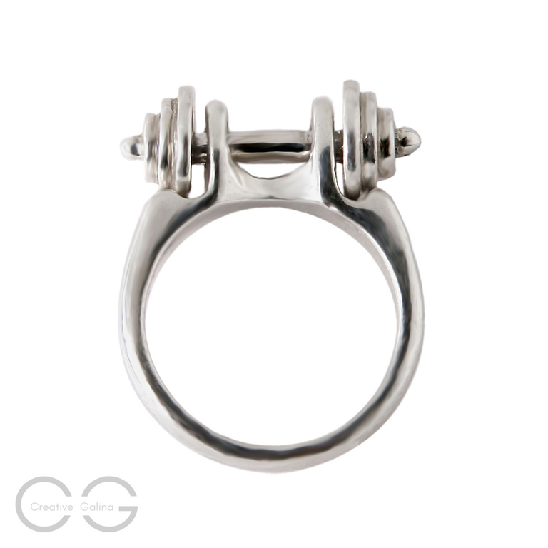 Dumbbell Jewelry Ring