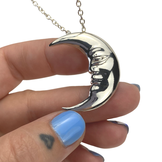 Silver Moon Necklace