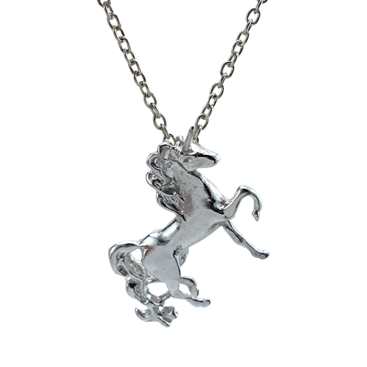 Unicorn Silver Necklace.